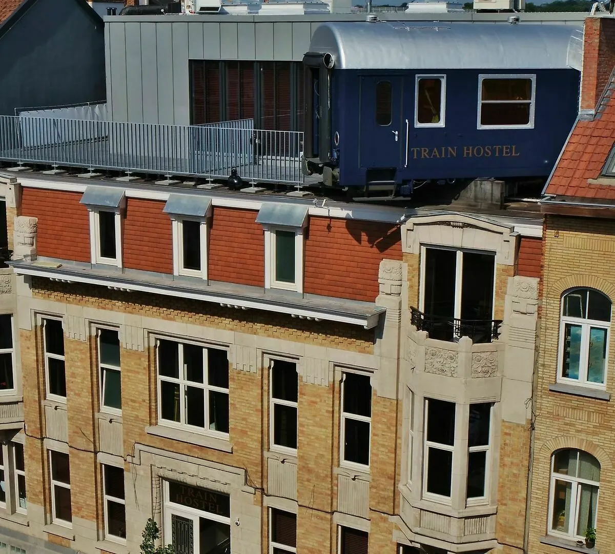 Train Cabin Hostel Schaerbeek  Brüsszel